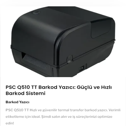 PSC Barkod Yazıcı