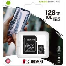 KINGSTON SDCS2/128GB 128GB MİCRO SD CANVAS 100MB/s HAFIZA KARTI