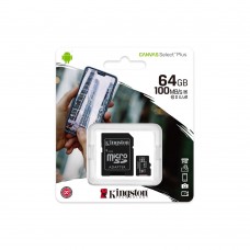 KINGSTON SDCS2/64GB 64GB MİCRO SD CANVAS 100MB/s HAFIZA KARTI