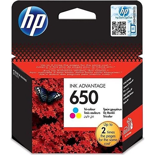 HP CZ102AE 650 RENKLİ MÜREKKEP KARTUŞ 200 SAYFA