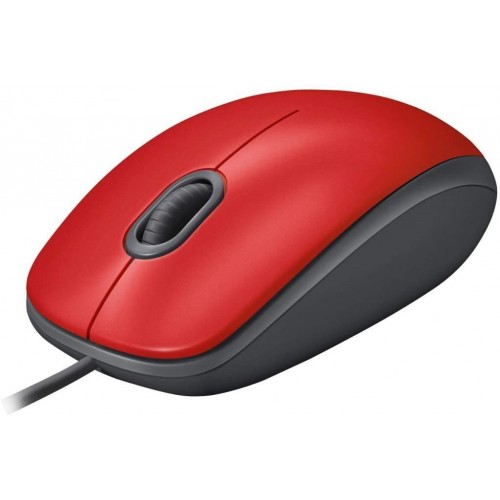 LOGITECH M110 KIRMIZI SESSIZ OPTIK USB KABLOLU MOUSE 910-006759