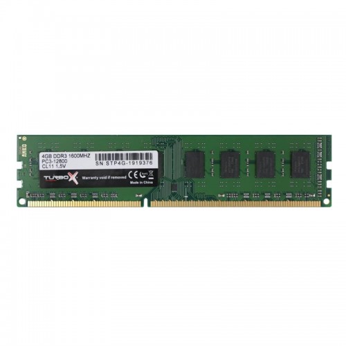 TURBOX RACE LAP X 4GB DDR3 1600MHZ KASA RAM