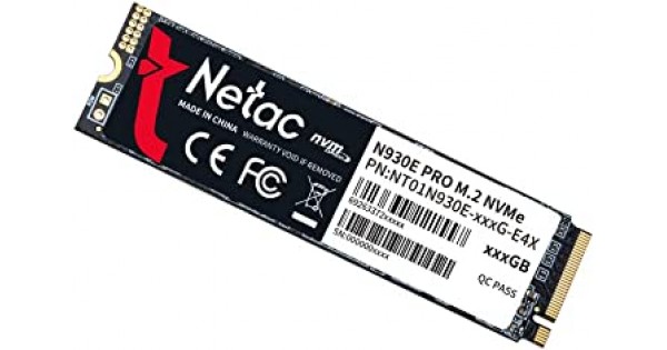 NETAC NV2000 256GB M.2 SSD NVMe NT01NV2000-256-E4X 2500-1000MB/s, PCIe ...