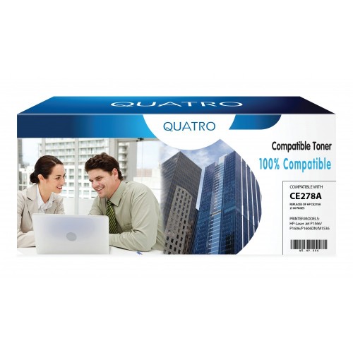 QUATRO HP CE278A CANON 728 328 128 ( 2.5K ) MUADİL TONER