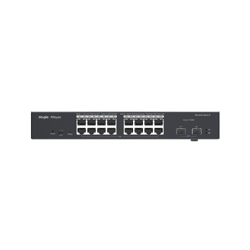 RUIJIE REYEE RG-ES218GC-P 16 PORT GIGABIT +2XGB SFP UPLINK CLOUD YÖNETİLEBILİR 240W POE SWITCH