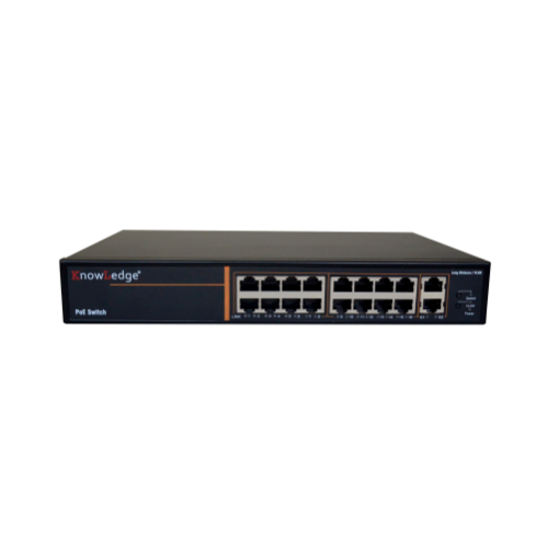 BEYLERBEYİ KNOWLEDGE KL SW-16P2UG 16 PORT POE SWITCH 250 WATT POE GÜCÜ, 16 PORT POE, 2 PORT UPLINK