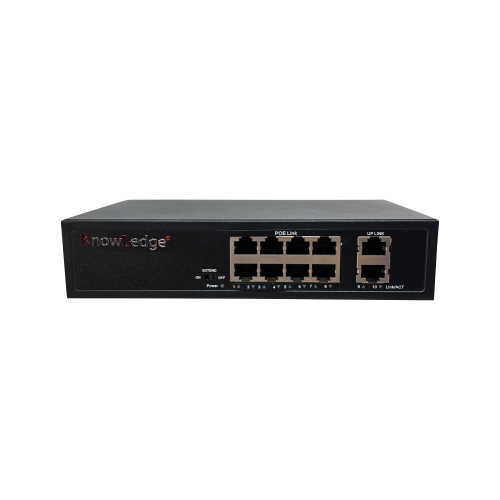 BEYLERBEYİ KNOWLEDGE KL SW-8P2U 8 PORT POE SWITCH 120 WATT POE GÜCÜ, 8 PORT POE, 2 PORT UPLINK