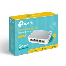 TP-LINK TL-SF1005D 5-Port 10/100Mbps Tak ve Kullan % 60 Enerji Tasarruflu Switch